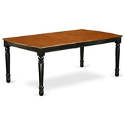 Modern Dining Table Set - 7 Piece Rectangular Table & 6 Chairs - Black Cherry Finish - 42x78 Inch
