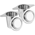 thumbnail image 1 of Extra Fine 18/8 Stainless Steel Tea Infuser Mesh Strainer With Large Capacity & Perfect Size Double Handles For Hanging On Teapots, Mugs, Cups To Steep Loose Leaf Tea And Coffee, 1 of 5