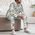 thumbnail image 6 of KLL Fairy Flower Sleepwear Mens Flannel Pajamas,Long Cotton Pj Set, 6 of 7