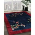 thumbnail image 2 of Ahgly Company Indoor Rectangle Traditional Deep-Sea Blue Area Rugs, 6' x 9', 2 of 6