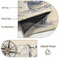 thumbnail image 5 of Summer Retro Front Door Rugs 2x3 ft Nautical Anchor Ocean Seagull Coastal Sailboat Campass Small Rug for Entryway Non Slip Washable Bathroom Door Mat Absorbent Floor Mat for Indoor Entrance, 5 of 9