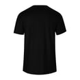 thumbnail image 4 of Men Solid V Neck Short Sleeve Fashion Trend Bottoming Shirt Casual Basic Tennis Tee, 4 of 8