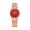 CD113_Red, variant on Women Watches with Solid Mesh Strap and Round Dial for Casual Work Travel Red