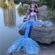 thumbnail image 1 of 60Cm Mermaid Doll Clothes Girl Birthday Gift Suitable for Dolls Up To 60Cm Tall(Blue), 1 of 1