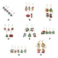 thumbnail image 2 of Llavero de bricolaje con pintura de cristal, llavero de resina con diamantes de imitación, soporte para llavero de animales de dibujos animados, QC018, Navidad, 5 piezas / juego AweSitey HA008418-04B, 2 of 6