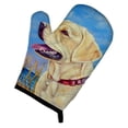 thumbnail image 1 of Carolines Treasures 7158OVMT Yellow Labrador at the Beach Oven Mitt, 1 of 3