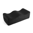 thumbnail image 3 of Cojín de asiento recuperación postoperatoria levantamiento de cadera cojín de asiento de coche desmontable para dolor de coxis silla de oficina negro, 3 of 12