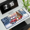 thumbnail image 3 of Santa is Coming Collie Merry Christmas Xmas Noel Truck Tree Desk Mat Full Keyboard Mouse Pad Collie Dog Lover Gifts Idea Large Mousepad - 02023, 3 of 5