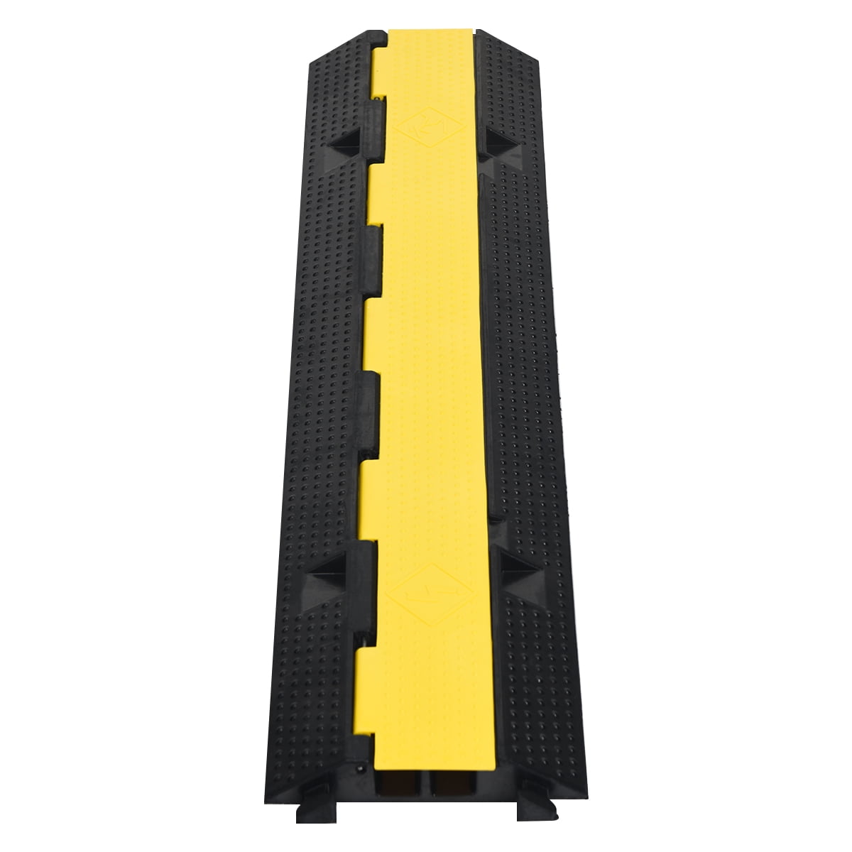 Topbuy 2 Channel Rubber Floor Cable Protectors Wire Cover Ramp with