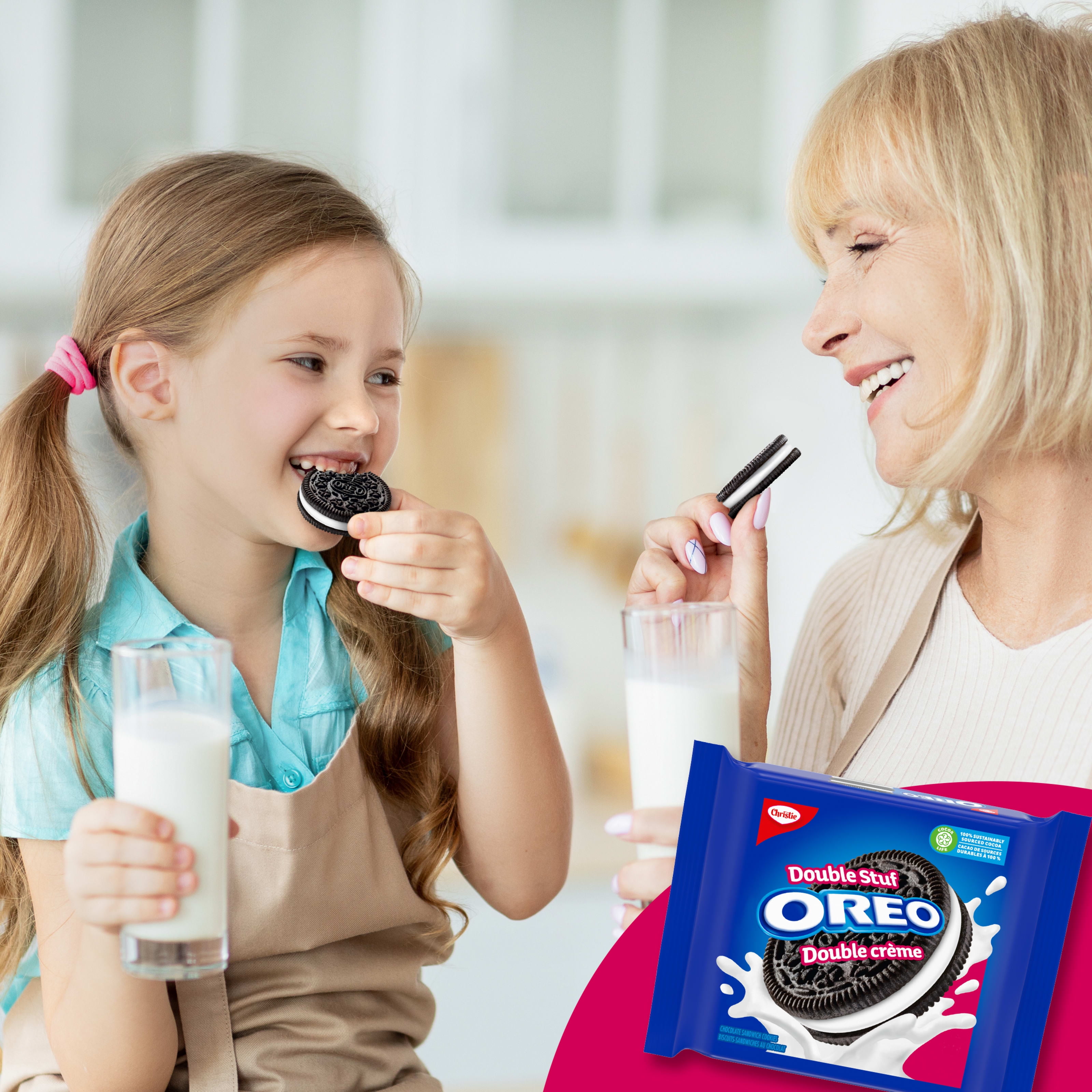 Biscuits-sandwiches Oreo Double crème, 1 emballage refermable 261 g