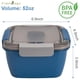thumbnail image 2 of Recipiente para ensalada para llevar, 1,47 kg (52 oz) con 3 compartimentos, ideal para aderezos y aperitivos, para hombres y mujeres (azul), 2 of 6