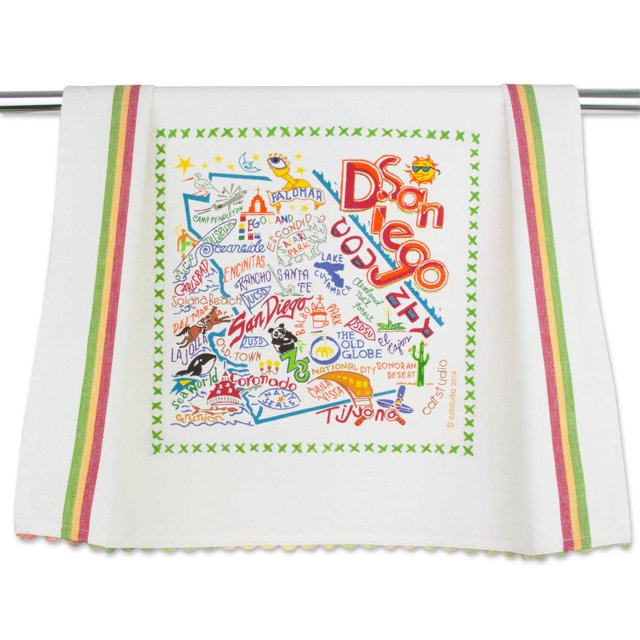 Catstudio San Diego - Toalla Para Platos, Recuerdo De La Ciudad De Estados Unidos, Toalla De Cocina Y Mano, Perfectos Paños De Cocina Para Los Amantes De California, Viajes, Recuerdos, Regalos De Inau