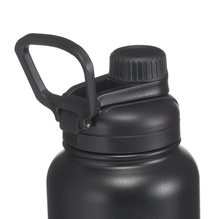 Mainstays 40 fl oz Rich Black Solid Print Insulated Stainless