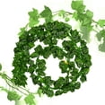 thumbnail image 2 of 12 unids Artificial Colgante de Pared Ivy Vine Follaje Hoja Garland Plantas Decoración Flores Decoración Del Hogar - Hoja Verde, 2 of 5
