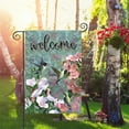 thumbnail image 3 of Welcome Garden Flags 12x18 Inch Double Sided,Yard Flags Spring Summer Garden Decor for Outside,Hummingbird Flower Yard Decorations for Home Outdoor, 3 of 6