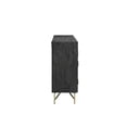 thumbnail image 6 of Taran Designs Chateau 4-door Carved Wood Sideboard in Black, 6 of 8