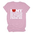 thumbnail image 2 of TIMIFIS T-Shirts à Manches Courtes pour Femmes Valentines Day T-Shirt Imprimé Cœur d'Été Décontracté à Col Rond T-Shirt Hauts, 2 of 3