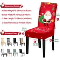 thumbnail image 5 of Christmas Chair Covers, Stretch Dining Room Chair Covers Set of 4, Christmas Decoration/Home Decor Chair Protector Slipcovers, 5 of 7