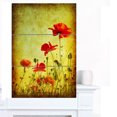 thumbnail image 1 of Design Art - Poppy Flowers on Grunge Background, 1 of 1