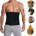 thumbnail image 4 of COMFREE Neoprene Sauna Waist Trainer Corset Sweat Belt for Men Weight Loss Body Shaper Compression Trimmer Workout Fitness Fat Burner Back Support, 4 of 8