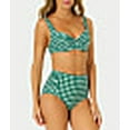 thumbnail image 3 of Gingham Retro Twist Bikini Top Swimsuit, 3 of 6
