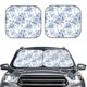 thumbnail image 2 of Balery Rose Flowers Parasol para parabrisas de coche de 2 piezas | Parasol plegable para parabrisas delantero de coche para la mayoría de sedanes-Small, 2 of 6