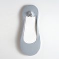 thumbnail image 2 of Lumtrix 5 Pairs No Show Socks for Women with Padding, Non Slip Flat Socks, Soft Breathable No Show Liner Sock for Work, Running, Yoga, Sports, and Everyday Wear Light Gray One Size, 2 of 6