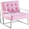 thumbnail image 1 of Silla decorativa Best Master Furniture Beethoven Pink Velvet, 1 of 1