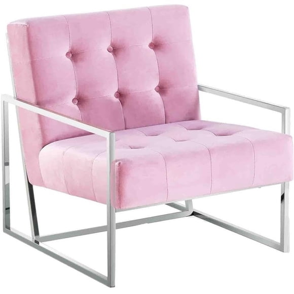 Silla decorativa Best Master Furniture Beethoven Pink Velvet