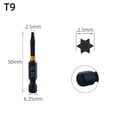 thumbnail image 1 of MYG Robust 50mm Magnetic Torx Screwdriver Bits Compatible with Electric Tools, 1 of 5