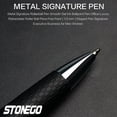 thumbnail image 3 of STONEGO PU Leather Ballpoint Pen - Anti-slip Retractable Rollerball Pen with Smooth Writing Experience, Elegant Design for Executive Signatures, Professional Office Use, and Luxurious Gifting, 3 of 6