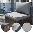 thumbnail image 3 of Intexca 2-Piece Outdoor Rattan Sofa Set with Cushions (Grey), 3 of 5