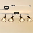 thumbnail image 1 of LTBLIGHT 4-Light Plug in Track Lighting with Power Cord, Plug in Ceiling Light with ON/Off Switch, LED Spotlight for Kitchen, Liv, 1 of 8