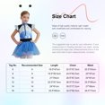 thumbnail image 7 of Aislor Shiny Metallic Alien Dress for Girls with Hair Hoop Cap Sleeve Sequins Zipper Robot Dress Blue 12, 7 of 7