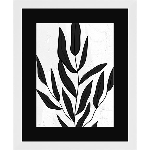Great Art Now Plaster Leaves 2 by Kimberly Allen, Framed Wall Art, 18.75W x 22.75H