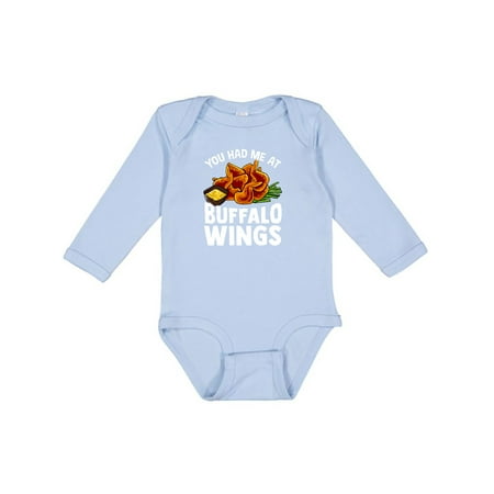 

Inktastic Buffalo Wings Game Day Snack Boys or Girls Long Sleeve Baby Bodysuit
