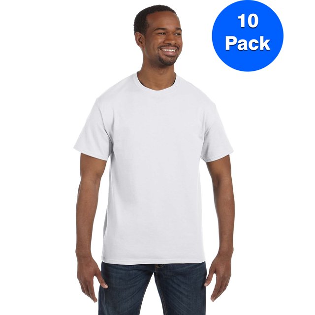 Hanes Men's Authentic-T T-Shirt - 5250T (Pack Of 10)