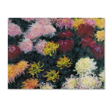 Trademark Fine Art 'Chrysanthemum' Canvas Art by Claude Monet