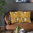 thumbnail image 5 of Halloween Throw Pillow Covers, pumpkins halloween hat Halloween Decorations Square Pillow Cases with Invisible Zipper for Bed Couch Sofa, Farmhouse Halloween Decor-2 Pack 16x16, 5 of 6