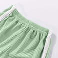 thumbnail image 3 of Cethrio Girls Summer Outfit Sets, 2 PC Breathable Fashion Sleeveless Kids Clothing Sets Green Size 5-6 T, 3 of 4