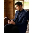 thumbnail image 4 of COOFANDY Mens Blazer Two Button Suit Jackets Lapel Collar Sport Coats with Pockets, 4 of 7