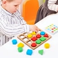 thumbnail image 3 of Geometric Shape Matching Educational Toy for Kids Early Learning Interactive Desktop Puzzle Game, 3 of 5