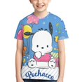 thumbnail image 6 of Sanrio Pochacco Kids T-Shirt 3d Printed Graphic T-Shirts Boys And Girls Short Sleeve Shirts For Youth Kids X-Small, 6 of 6
