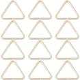 thumbnail image 2 of 1 Box 100Pcs Triangle Open Rings Stainless Steel Triangle Rings Iron Pinch Bails Keychain Hanger Connector Pinch Bails Links Connectors for Decoration Jewelry Findings DIY Craft Accessories, 2 of 9
