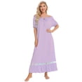 thumbnail image 5 of Eternatastic Women's Short Sleeve Pajama Dress Nightgown Soft Sleep Shirt Nightshirt Sleepwear S-XXL, 5 of 5
