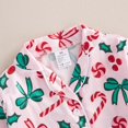 thumbnail image 3 of Conjunto de Pijama de Satén para Niños Fsadfeas Rosa Bastón de Caramelo 11-12 Años, 3 of 7
