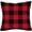 Red Black Plaid, variant on Black Grey Buffalo Check Plaids Pillow Covers 18x18 Inch Merry Christmas Farmhouse Decorations Throw Pillow Cases Double Sided Super Soft Square Cushion Cover for Home Car Bed Sofa Couch
