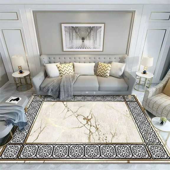 Modern Luxury carpets for living room Home Hall Marble Decor Carpet Sofa Side Large Rug Bedroom Lounge Floor Mat tapis salon