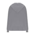thumbnail image 6 of XPMWRP Women's Sweaters Winter Hooded Cardigans Button Up Knit Coats Jackets Lantern Sleeve Outerwear with Pockets Gray L, 6 of 8