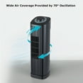 thumbnail image 7 of Optimus F-7348BK 14 Inch Portable Ultra-Slim Desktop Tower Fan in Black, 7 of 7